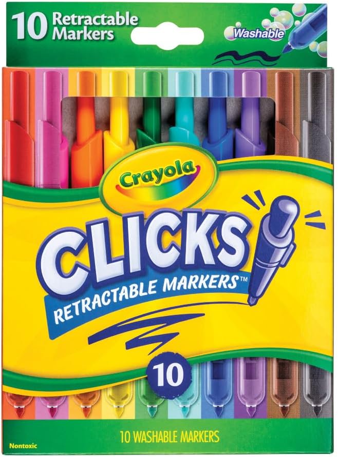 Plumones Click Retractical Basicos x10 Crayola