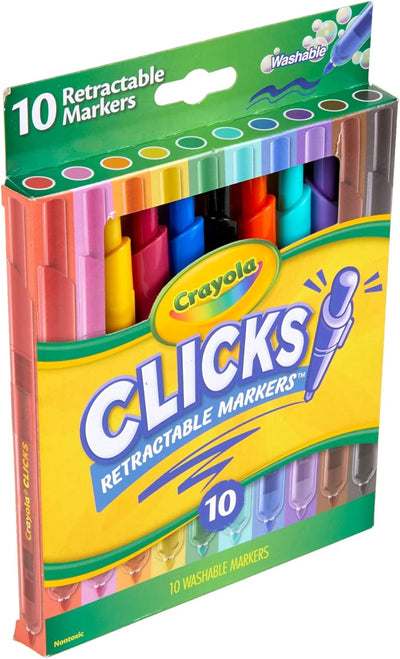 Plumones Click Retractical Basicos x10 Crayola