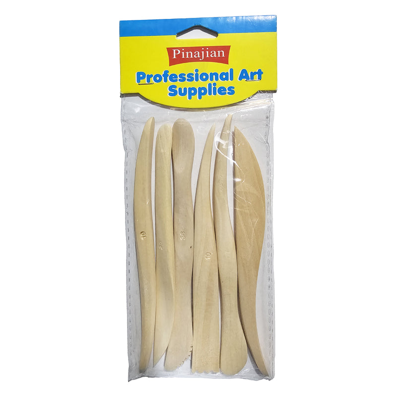 Set Estecas de Madera Bolsa X6 Importado