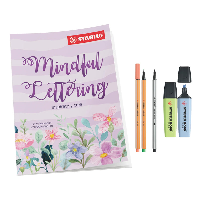 Block Plantilla Mindful de Lettering Set Stabilo