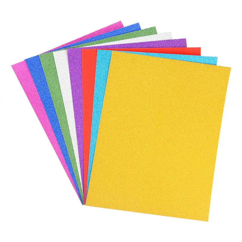 Cartulina Glitter Escarchada 230 gr. 50X70 cm. Importado
