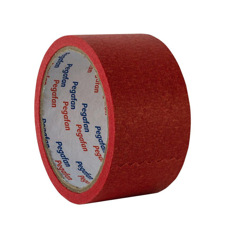 Cinta Masking Tape 2" X20 YDS Rojo Pegafan