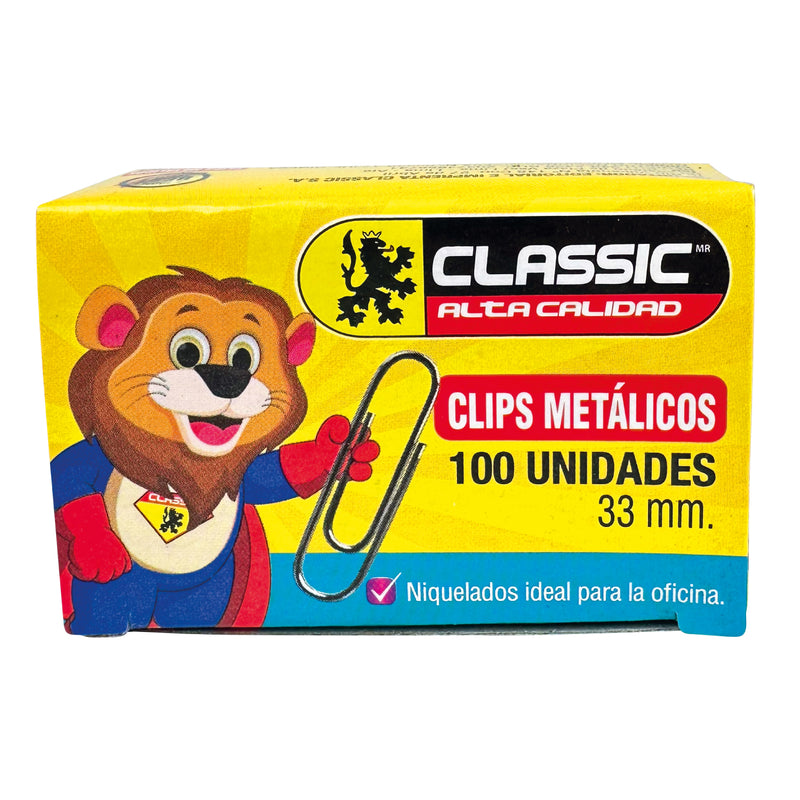 Clips 33MM Caja X100 Classic