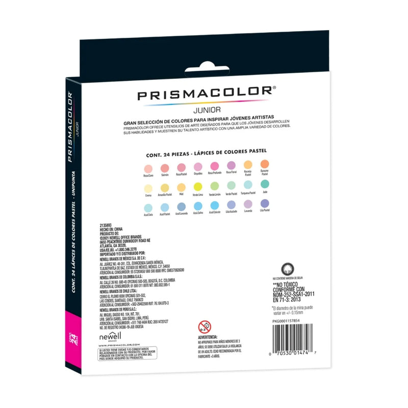 Colores Junior Pastel X24 Prismacolor