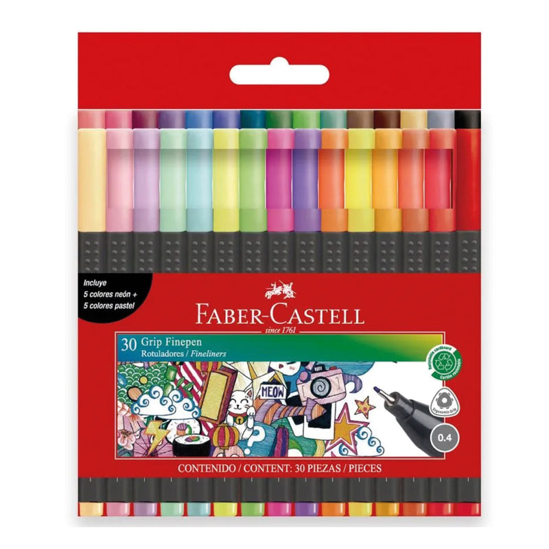 Plumón Marc. Grip FinePen X30 Faber Castell