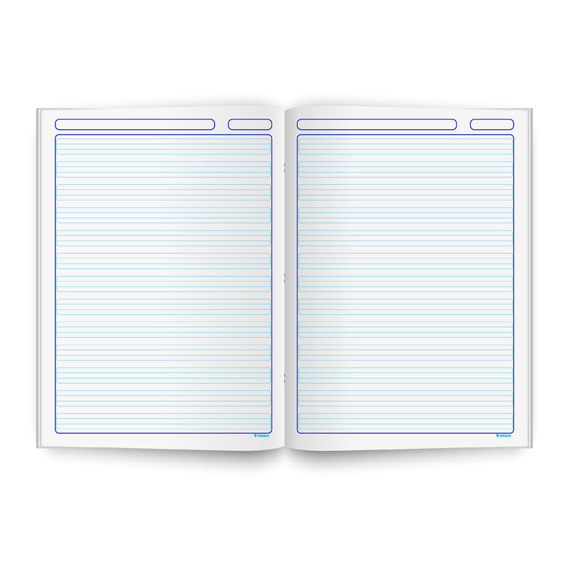 Cuaderno Escolar Triple Reglón Marco Azul Verqui