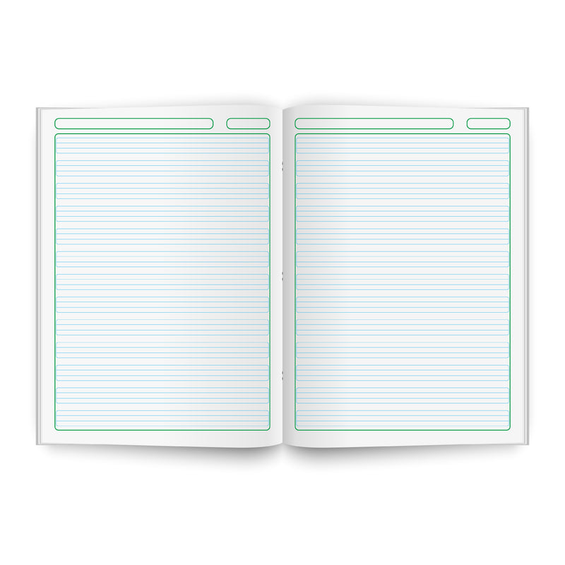 Cuaderno Escolar Triple Reglón Marco Verde Verqui