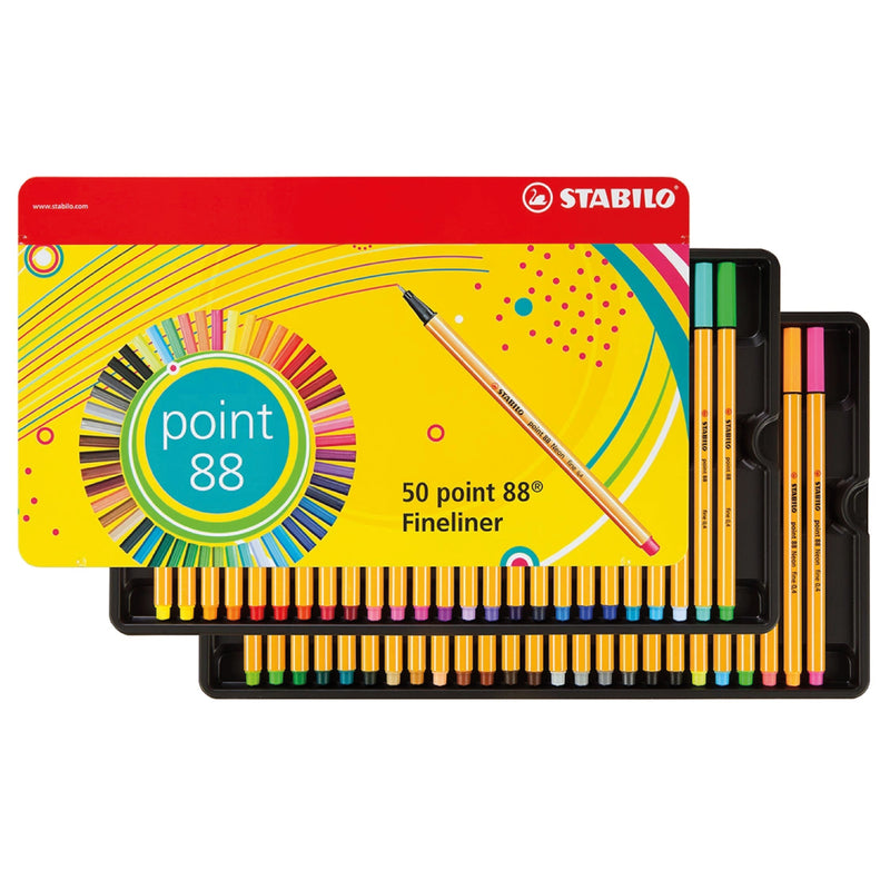 Fine Pen Point 88 Estuche de Metal X50 Stabilo