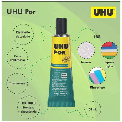 Pegamento para Tecnopor X50 ml. Uhu