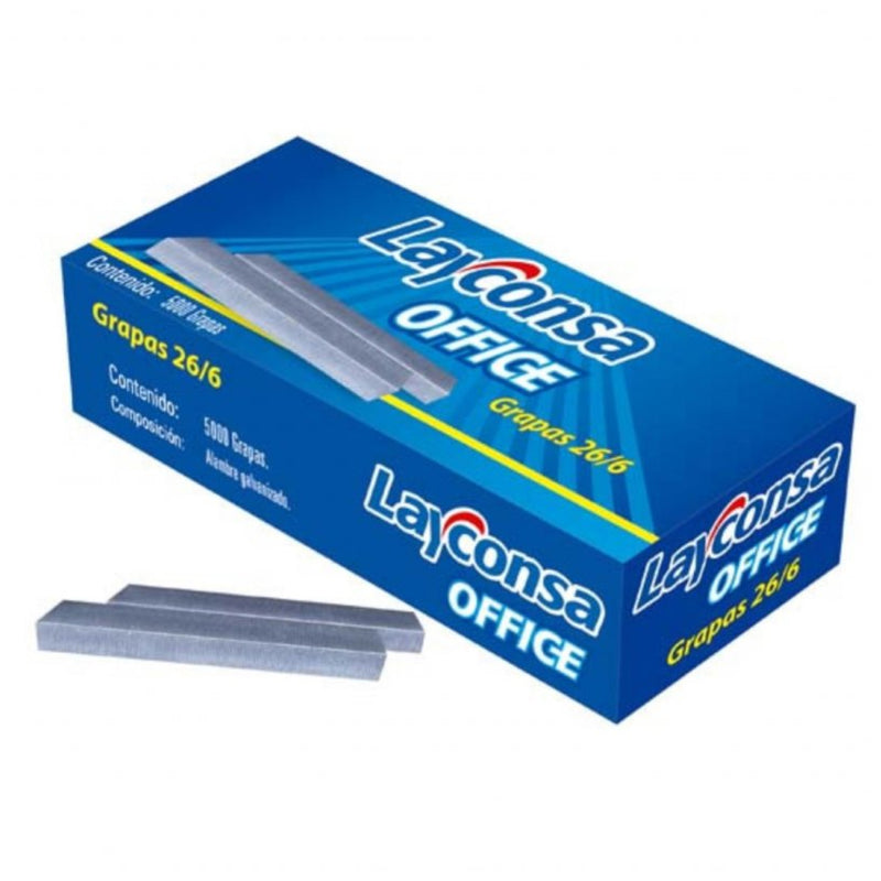 Grapas 26/6 Caja X5000 Layconsa