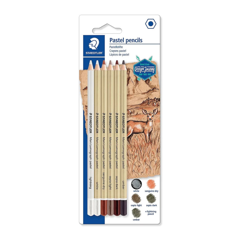 Lápices Mars Lumograph Pastel X6 Staedtler