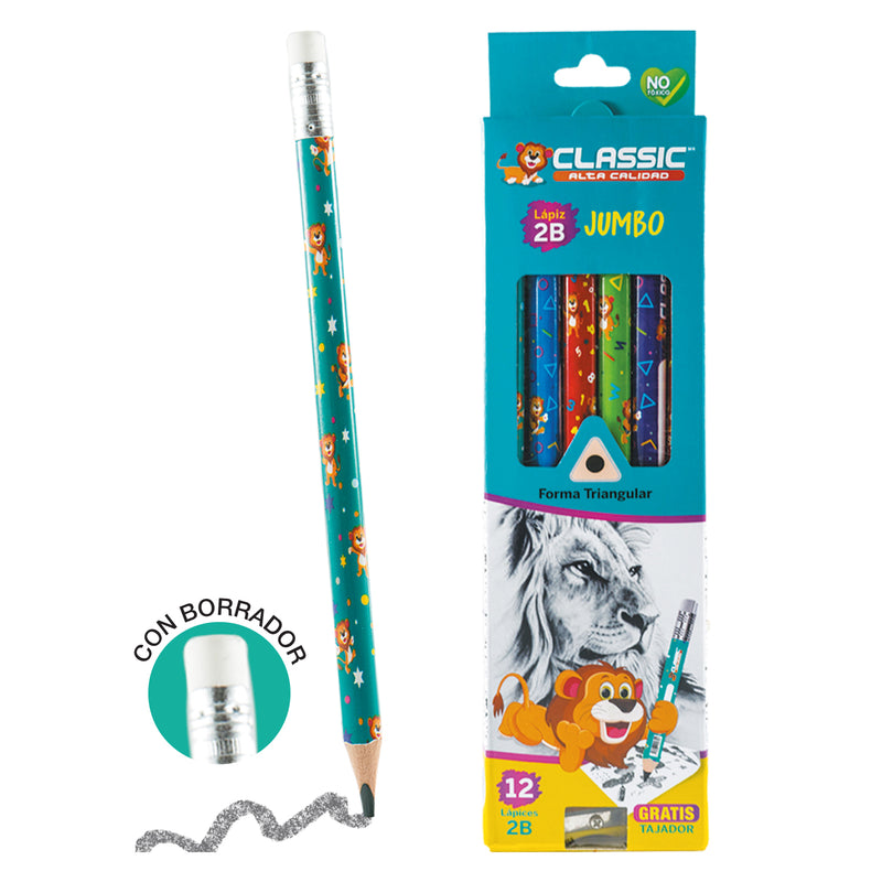 Lápiz Triangular Jumbo Classic