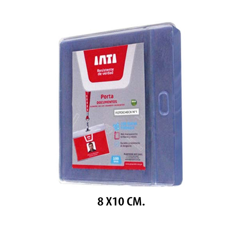 Mica Funda para Fotocheck N°1 8X10 cm. Inti