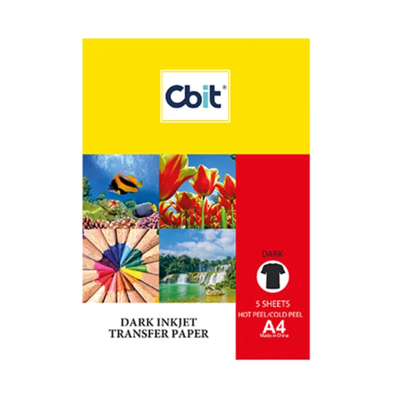 Papel Transfer A4 Prendas Color Oscuro A5 CBIT