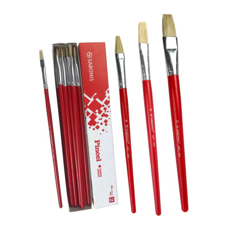 Pincel Plano Sintético