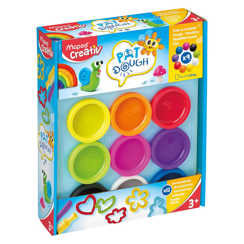 Plastilina Pat Dough X9 +12 Maped