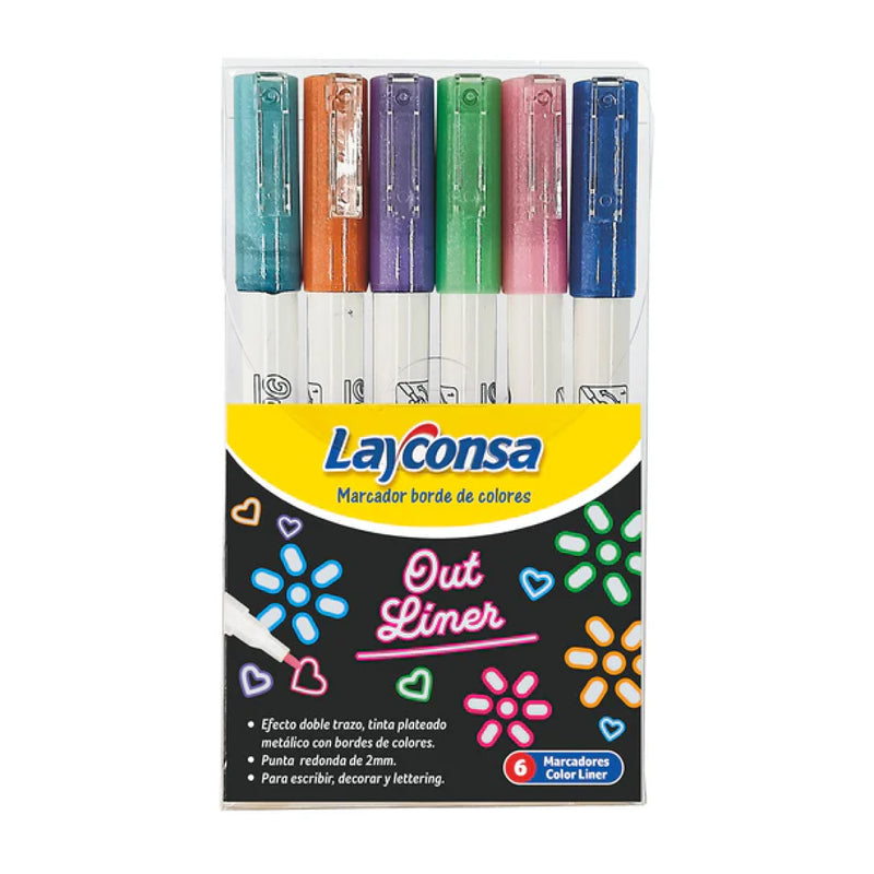 Plumones Outliner X6 Layconsa – Verqui