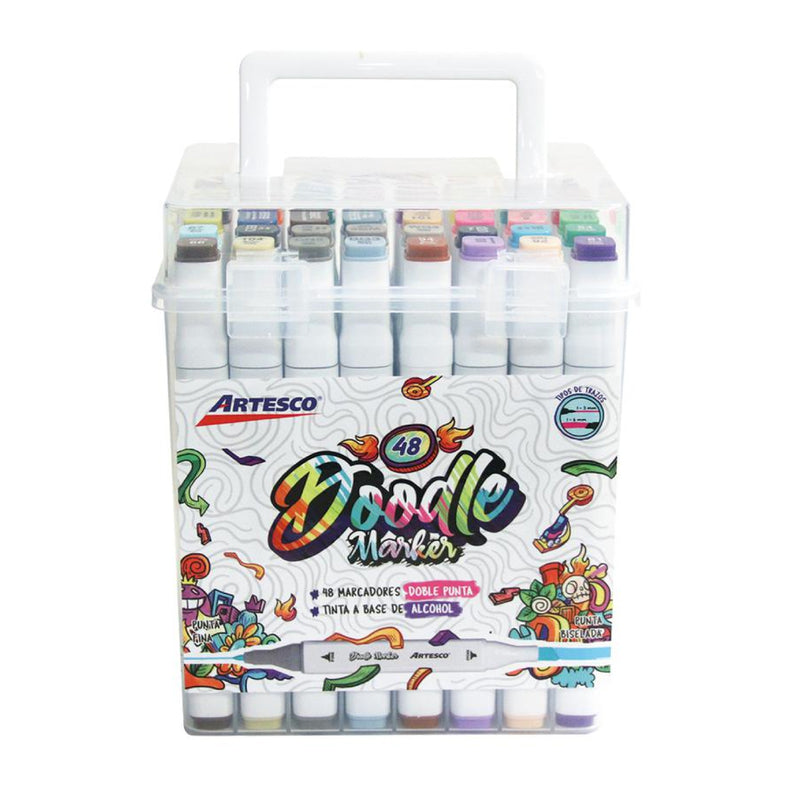 Plumón a Base de Alcohol X48 Artesco Doodle Makers