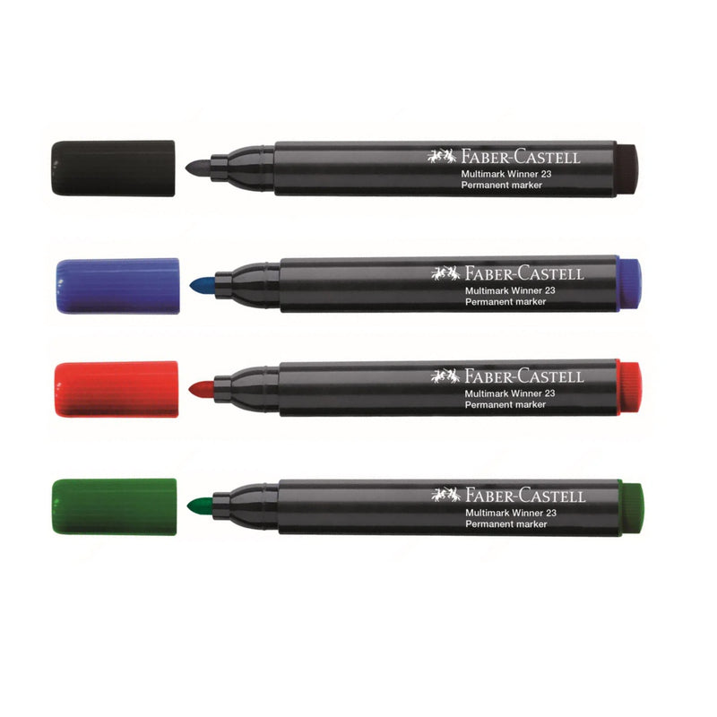 Plumón Indeleble 23 Punta Redonda Faber Castell