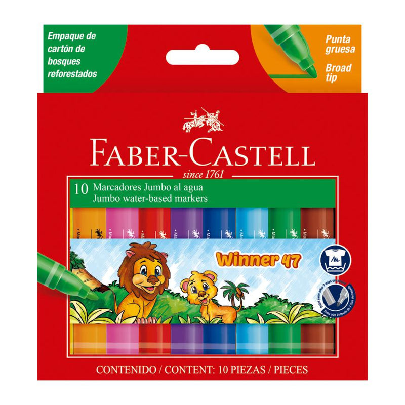 Plumón 47 Winner para Papel X10 Faber Castell