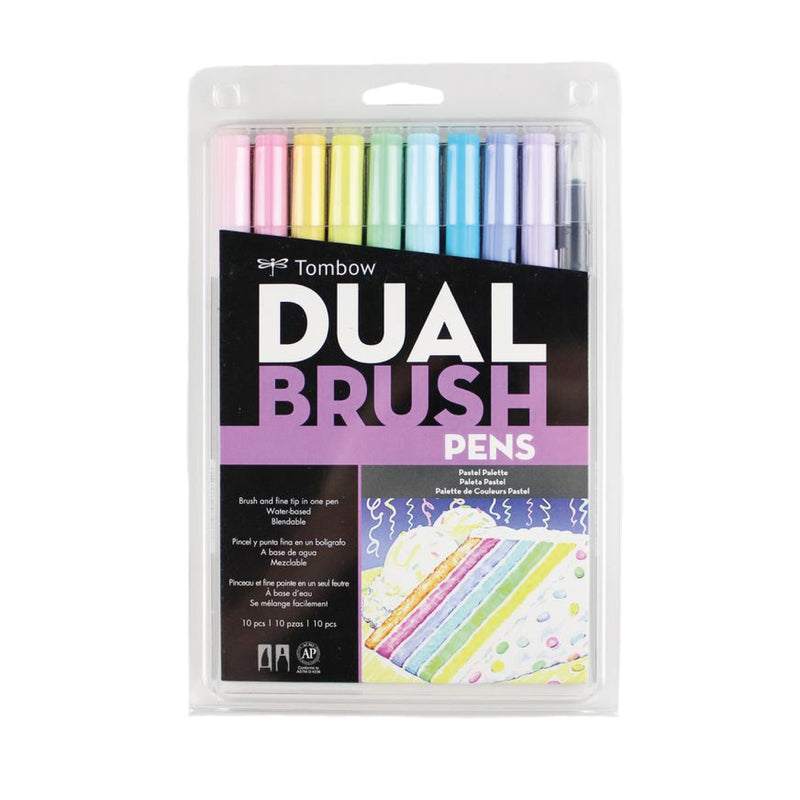 Plumón Dual Brush Pastel Set X10 Tombow