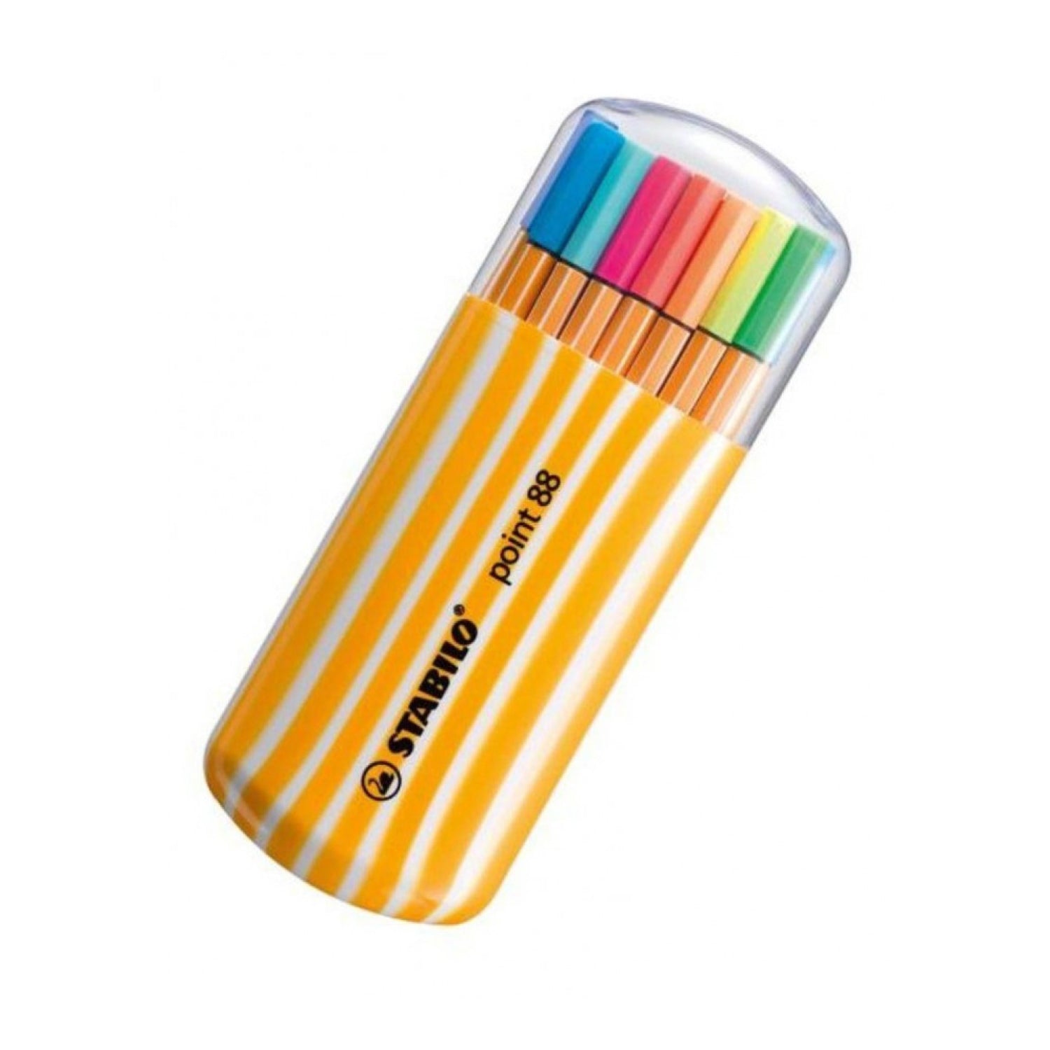 Stabilo Point 88 Fasermaler – 20 Stück Neon Farben Sortiert – Für Markieren, Zeichnen & Notizen