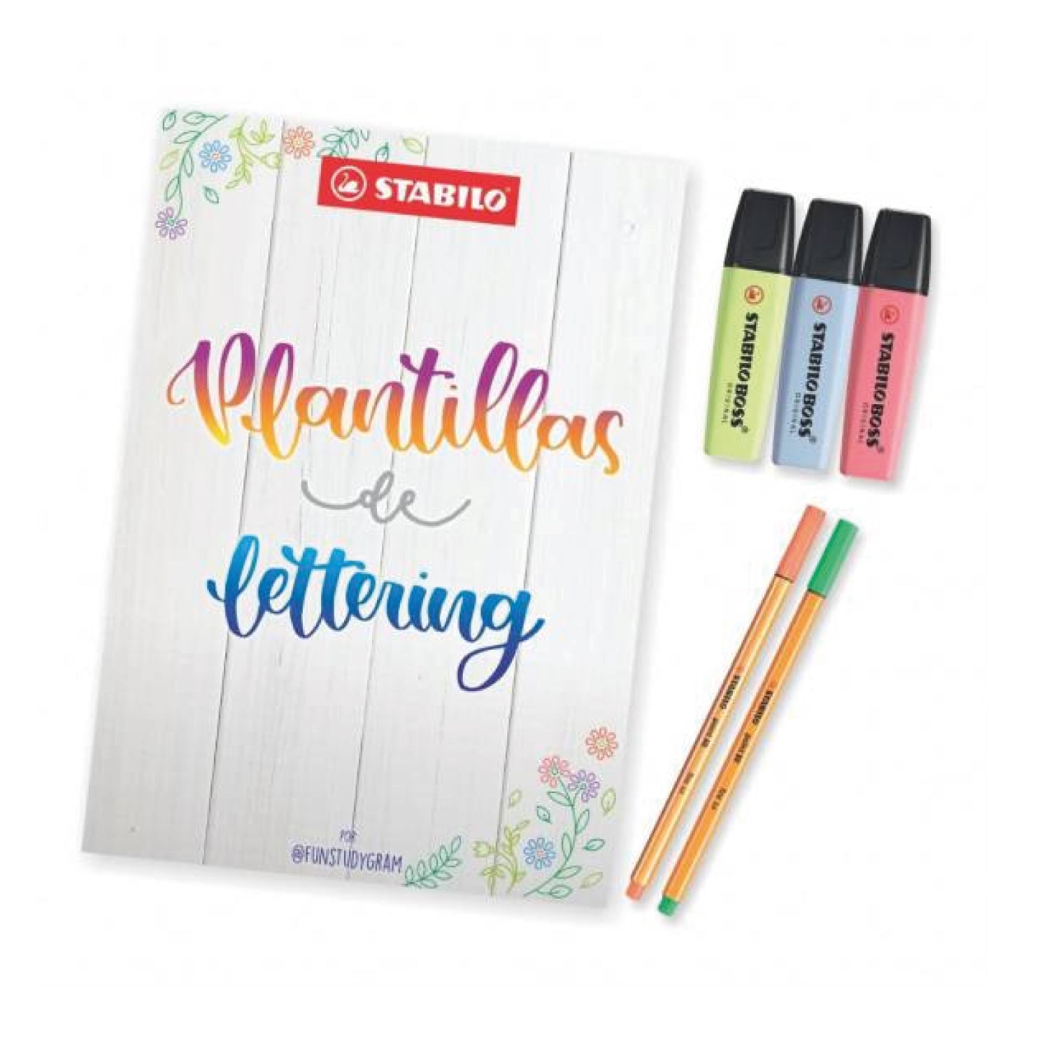 Plantilla de Lettering Set (3 Boss+ 2 Point 88) Stabilo – Verqui