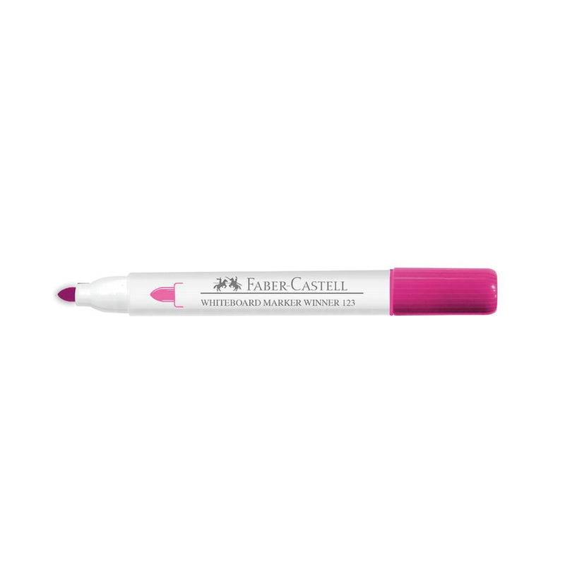 Plumón 123 para Pizarra Punta Media Faber Castell