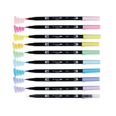Plumón Dual Brush Pastel Set X10 Tombow