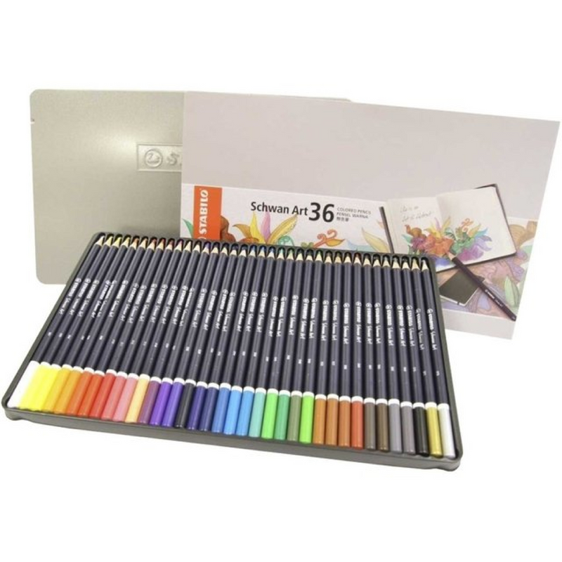 Set Schwan Art Colores X 36 En Lata Stabilo