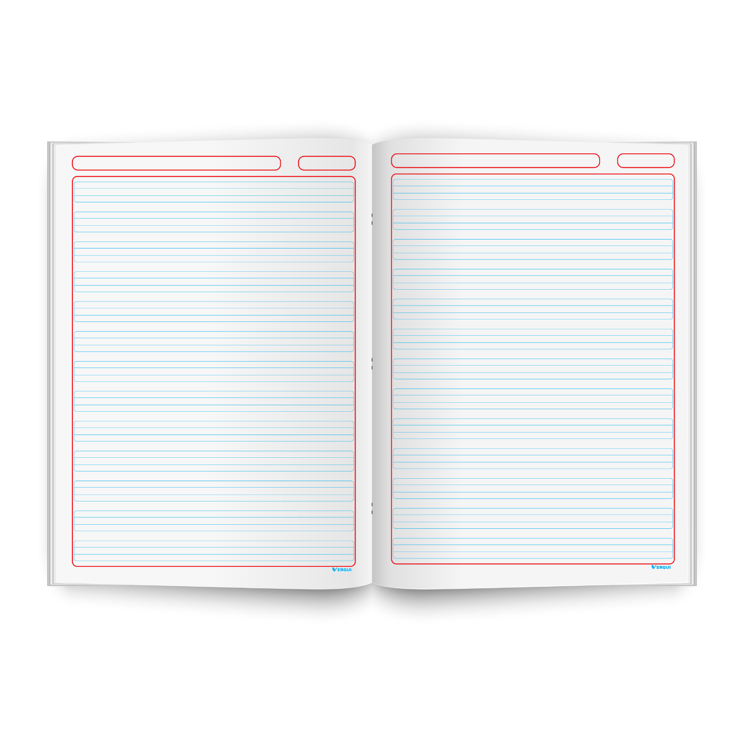 Cuaderno Escolar Triple Reglón Marco Rojo – Verqui