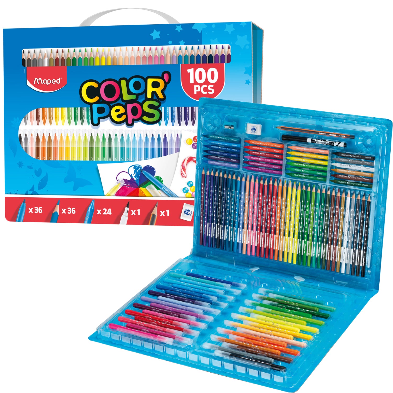 Set Para Colorear 100 Piezas Color'Peps Maped – Verqui
