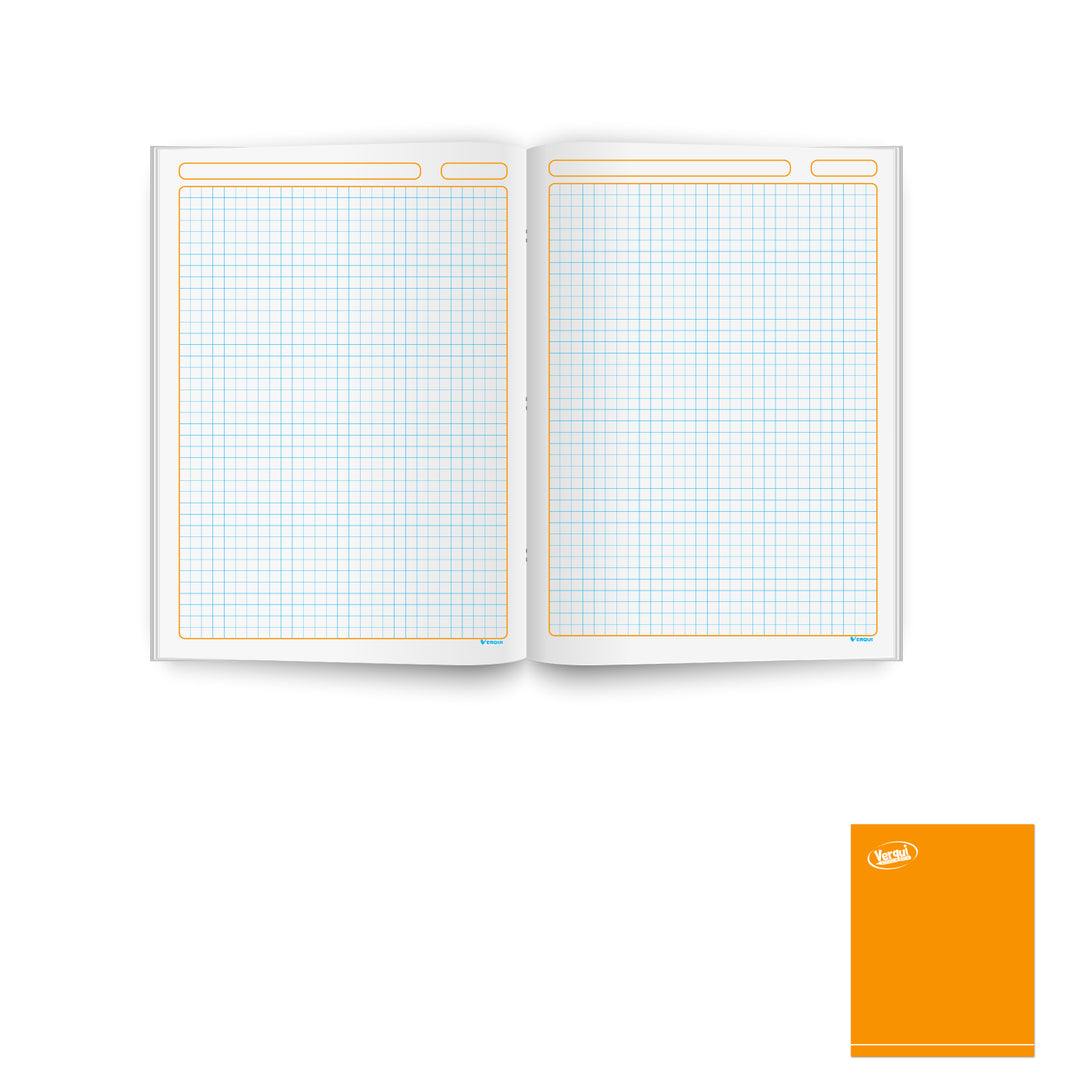 Cuaderno Escolar Cuadriculado Marco de Color – Verqui, image size:1080x1080